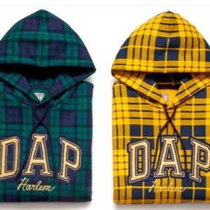 Exclusive yellow Dapper Dan X GAP hoodie